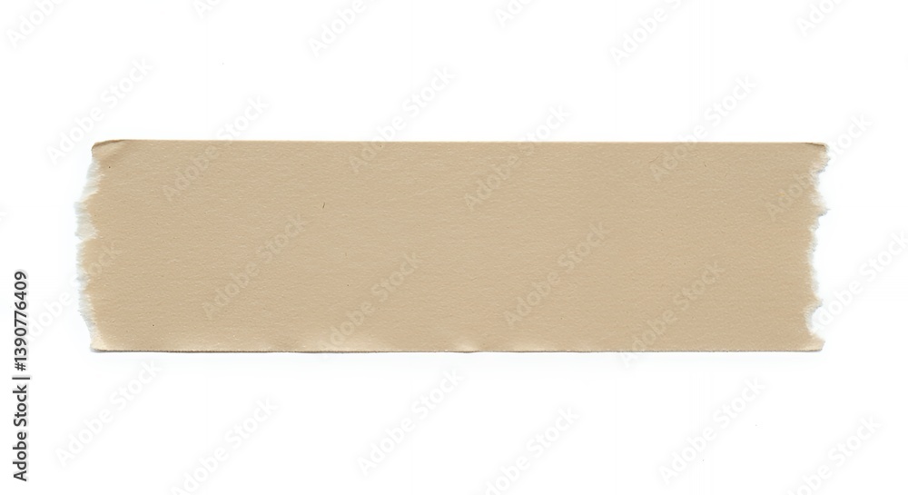 Torn paper strip on white background for crafting and design Torn paper strip on white background for crafting and design