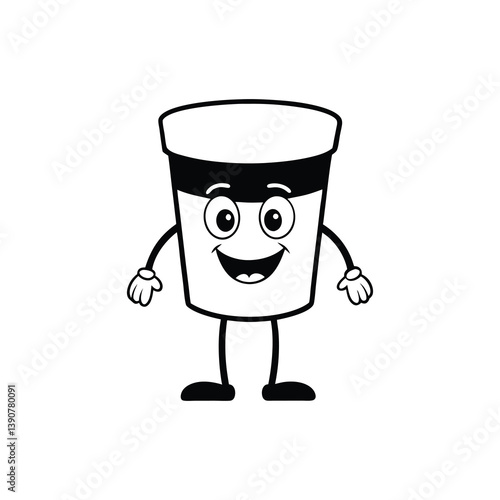 funny cartoon coffee cup