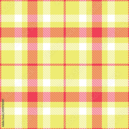 Pale custard Tartan patterns fabric texture. Contemporary Smoky watermelon Seamless Tartan
