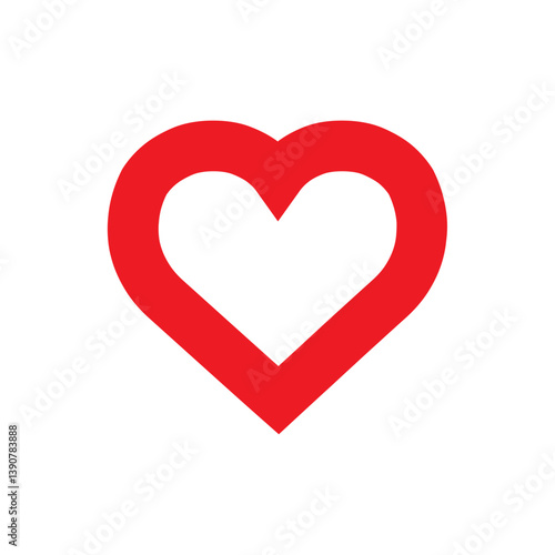 Free Download Heart clip art design on plain white transparent isolated background for card, shirt, hoodie, sweatshirt, apparel, tag, mug, icon, poster or badge - GFXLoad