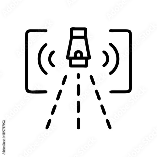 Automatic road detection system icon