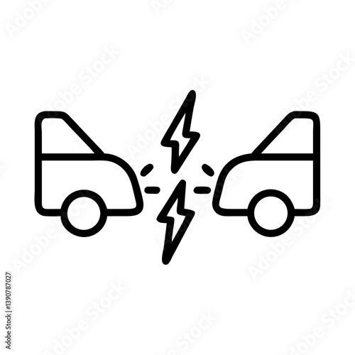 Side collision detection system icon