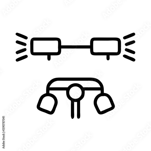 Automatic lighting system icon