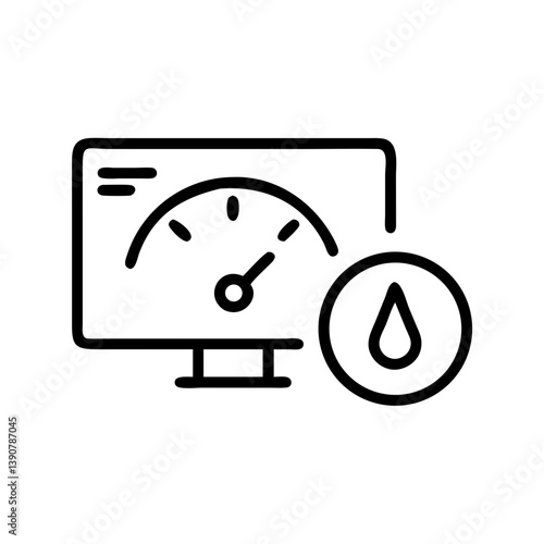 Fuel consumption monitoring system icon