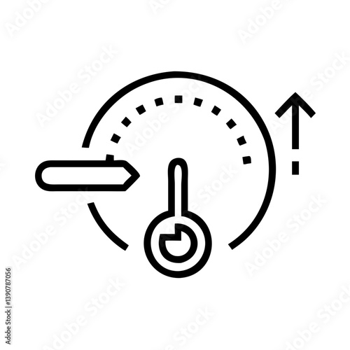 Automatic speed control system icon