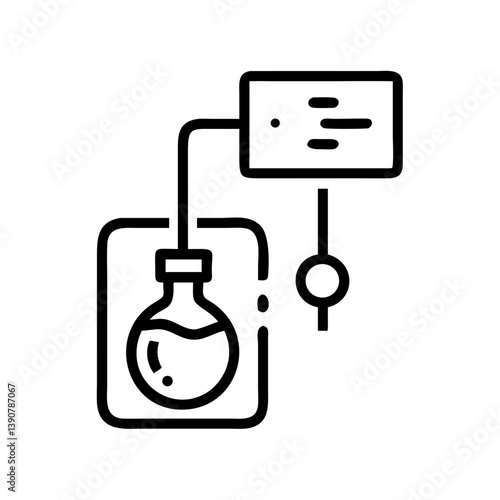 Ikona systemu cyfrowej diagnostyki emisji
