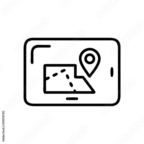 GPS navigation system icon