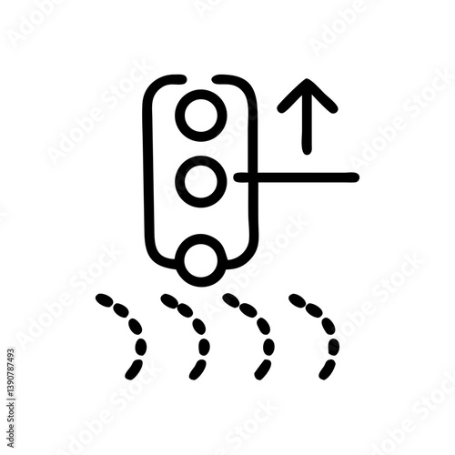 Wi-Fi system icon in the car