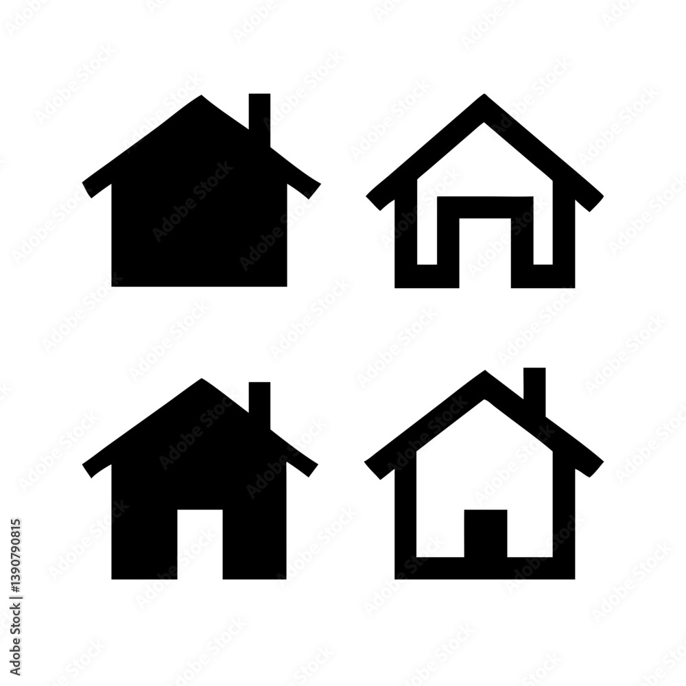 Simple house symbol. Smart home icon collection. Main page pictogram in filled, thin line, outline editable Stroke. House, Technology, Wireless. Professional vector icon.
Simple house symbol. Smart home icon collection. Main page pictogram in filled, thin line, outline editable Stroke. House, Technology, Wireless. Professional vector icon.