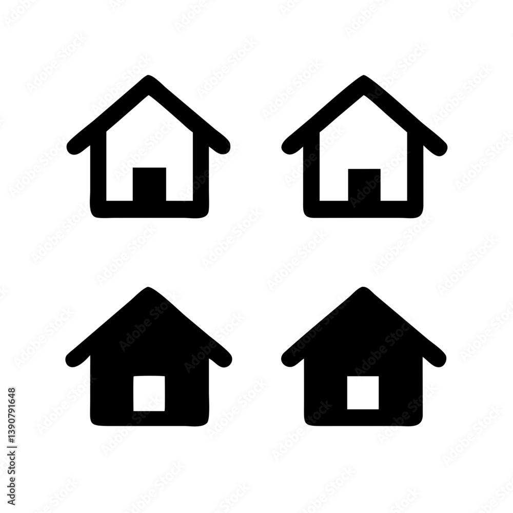 Simple house symbol. Smart home icon collection. Main page pictogram in filled, thin line, outline editable Stroke. House, Technology, Wireless. Professional vector icon.
Simple house symbol. Smart home icon collection. Main page pictogram in filled, thin line, outline editable Stroke. House, Technology, Wireless. Professional vector icon.