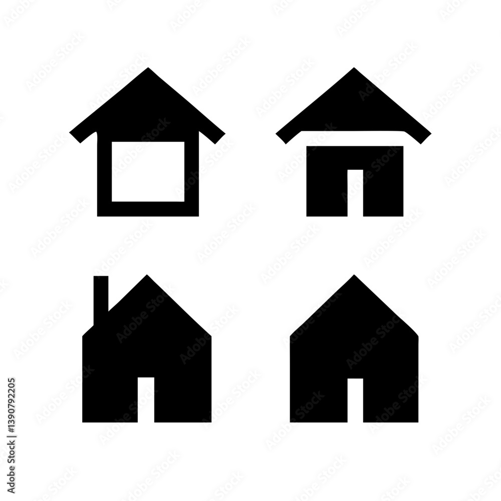 Title: Web home icon for apps and websites. Collection home icons. House symbol.House icon set. Home vector illustration sign. Hotel symbol.
Title: Web home icon for apps and websites. Collection home icons. House symbol.House icon set. Home vector illustration sign. Hotel symbol.