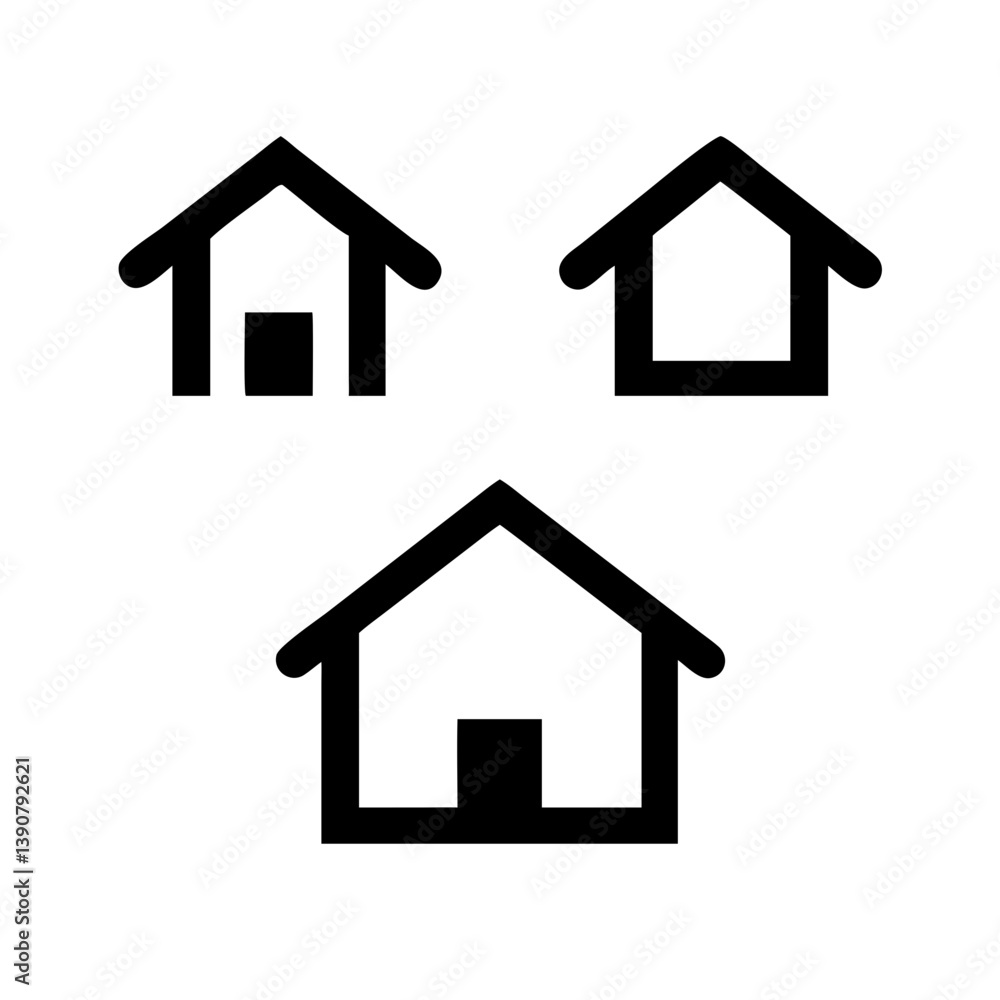 Title: Web home icon for apps and websites. Collection home icons. House symbol.House icon set. Home vector illustration sign. Hotel symbol.
Title: Web home icon for apps and websites. Collection home icons. House symbol.House icon set. Home vector illustration sign. Hotel symbol.