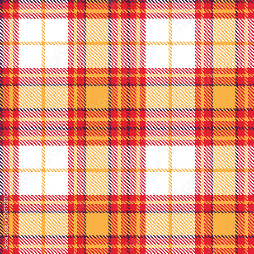 Plaid pattern seamless. Warm strawberry & Rustic butterscotch Tartan Fabric Design. 