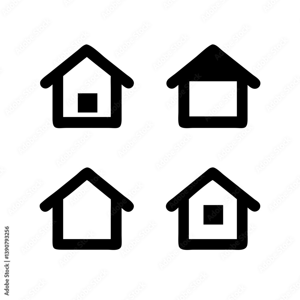 Web home icon for apps and websites. Collection home icons. House symbol.House icon set. Home vector illustration sign. Hotel symbol.
Web home icon for apps and websites. Collection home icons. House symbol.House icon set. Home vector illustration sign. Hotel symbol.