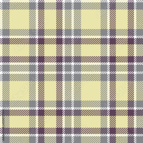 Wallpaper Mural Vibrant white Seamless Tartan with Rich medium grey accents Fabric Design Torontodigital.ca