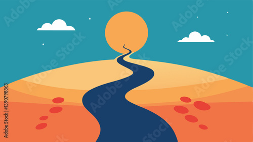 Footprints on a Path A winding path with footprints leading to a bright horizon demonstrating the journey of selfcompassion and how it leads to better emotional health.