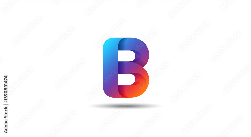 Vibrant 3D gradient letter B logo design modern colorful branding dynamic visual identity innovative and creative typography clean and simple style professional business logo unique AI Generative Vibrant 3D gradient letter B logo design modern colorful branding dynamic visual identity innovative and creative typography clean and simple style professional business logo unique AI Generative