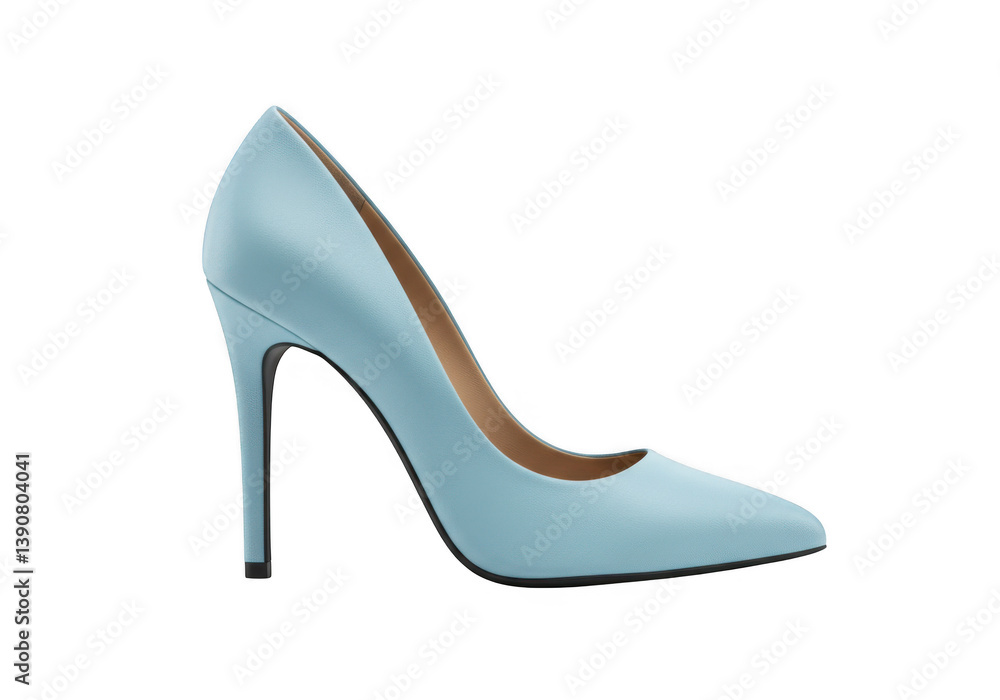 Light blue high heel shoe Light blue high heel shoe