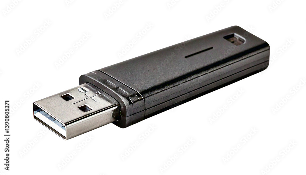 USB flash memory isolated on transparent background USB flash memory isolated on transparent background