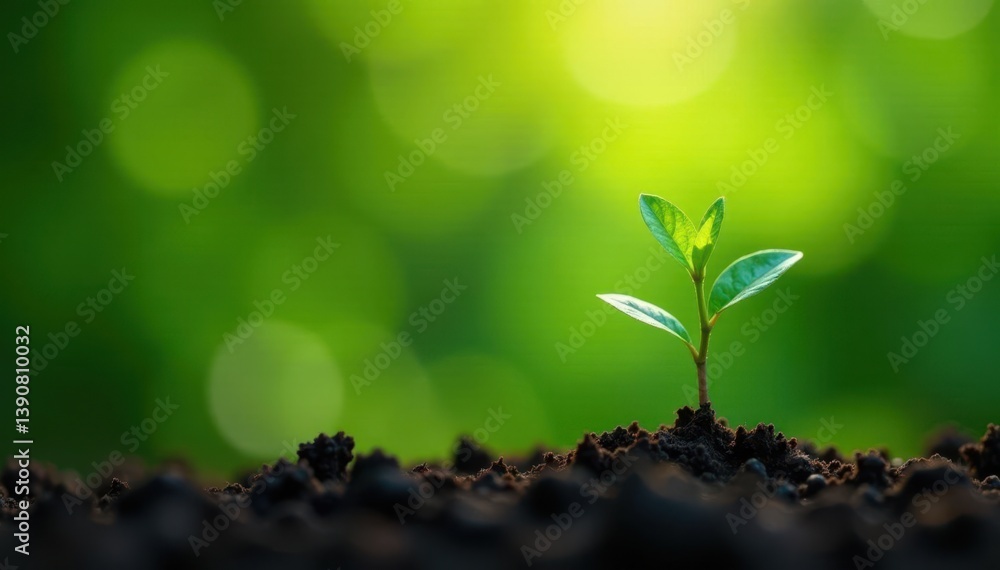 Young tree seedling, delicate leaves, vibrant green , vibrant, tree, botany Young tree seedling, delicate leaves, vibrant green , vibrant, tree, botany