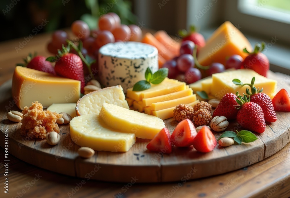 artisanal cheese board elegant arrangements seasonal fruits delicate presentation gourmet appetizer bountiful harvest elegant display, olives, nuts, herbs artisanal cheese board elegant arrangements seasonal fruits delicate presentation gourmet appetizer bountiful harvest elegant display, olives, nuts, herbs