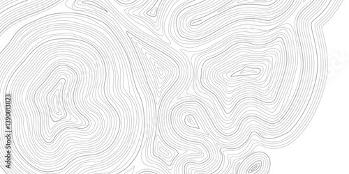 Professional Abstract Topographic Design as a Transparent PNG with Wavy Contours on White, Suitable for Modern Geospatial Interfaces, Editorial Spreads, and Luxe Branding Kits