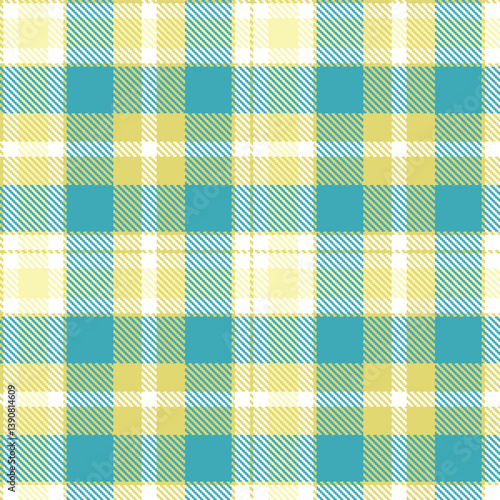 Light sandy Seamless Tartan with Deep white accents Fabric Design