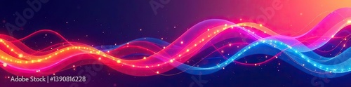 Vibrant and colorful abstract backdrop with dynamic wavy lines,  pattern,  dynamic