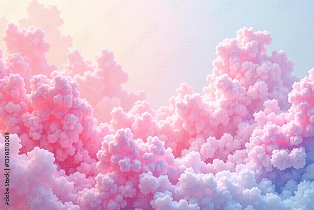 Fototapeta premium Soft and pastel colored abstract background resembling delicate watercolor strokes, tranquil, delicate