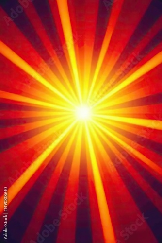 Sunburst vector background with vibrant rays bursting outwards,  colorful,  concept