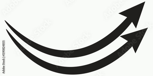 Long arrow icon. long arrow vector. flat style Arrow symbol.  arrow on a white background. vector illustration.