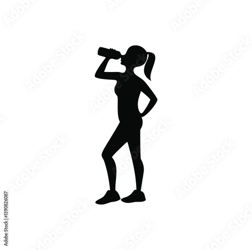 aerobics, dance, fitness, group workout, exercise, silhouette, cardio, women, choreography, team, synchronized, active, gym class, healthy, movement, jumping, coordination, energy, black silhouette, s