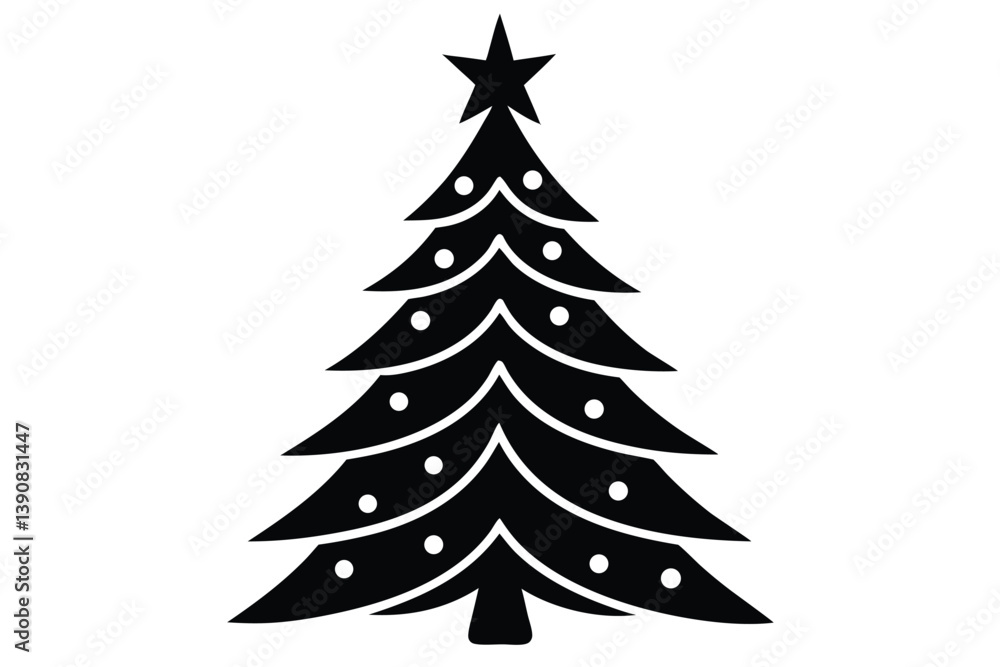 christmas tree vector illustration christmas tree vector illustration