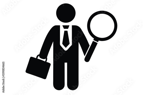 business symbol white man with briefcase