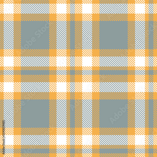 Cool butterscotch Tartan patterns fabric texture. Contemporary Cool white Seamless Tartan