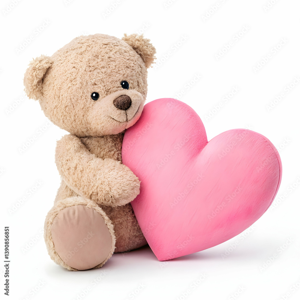 Adorable Light brown Teddy Bear with Bow Adorable Light brown Teddy Bear with Bow