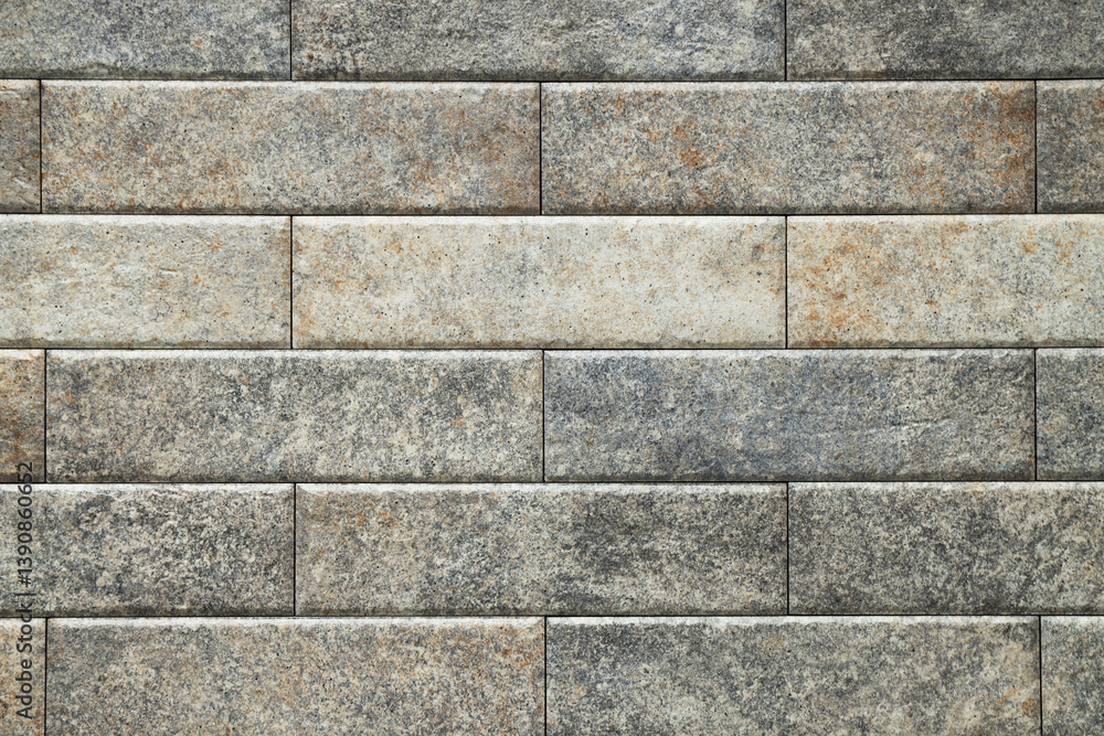 Fototapeta premium Texture of stone tiles as background, closeup