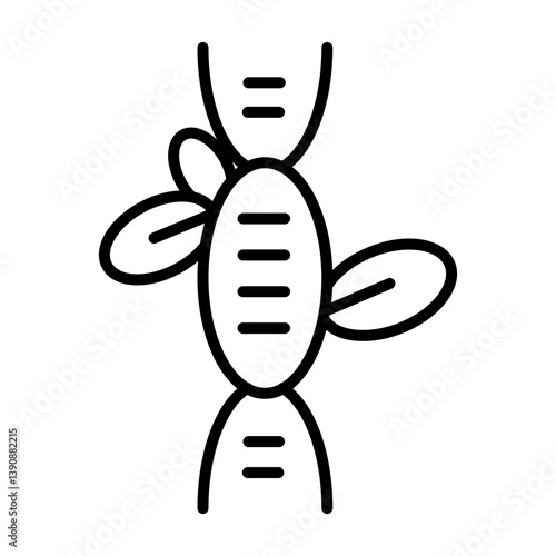 Biology Vector Line Icon Design