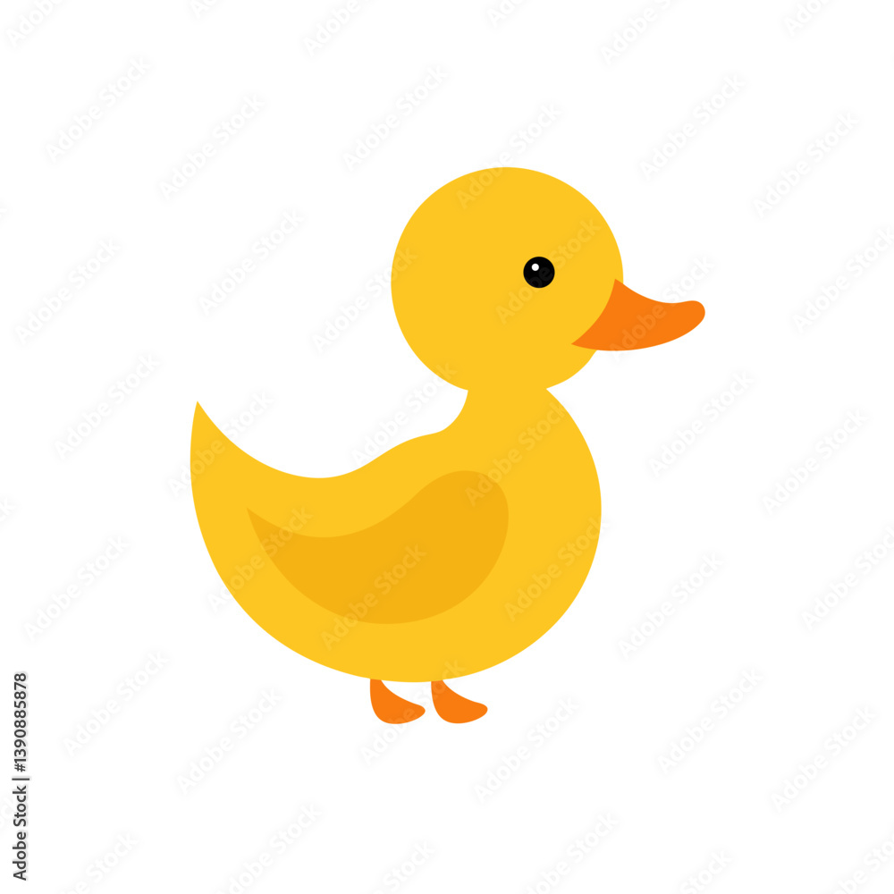 Simple Duckling Doodle Vector Clip Art Illustration Simple Duckling Doodle Vector Clip Art Illustration