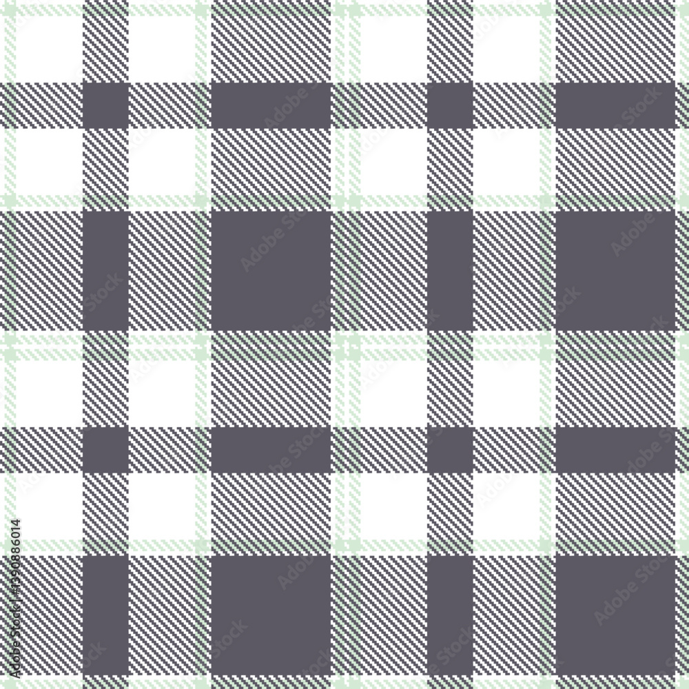 Timeless Seamless Tartan featuring Sandy white and Iridescent pale aqua Fabric Design Timeless Seamless Tartan featuring Sandy white and Iridescent pale aqua Fabric Design
