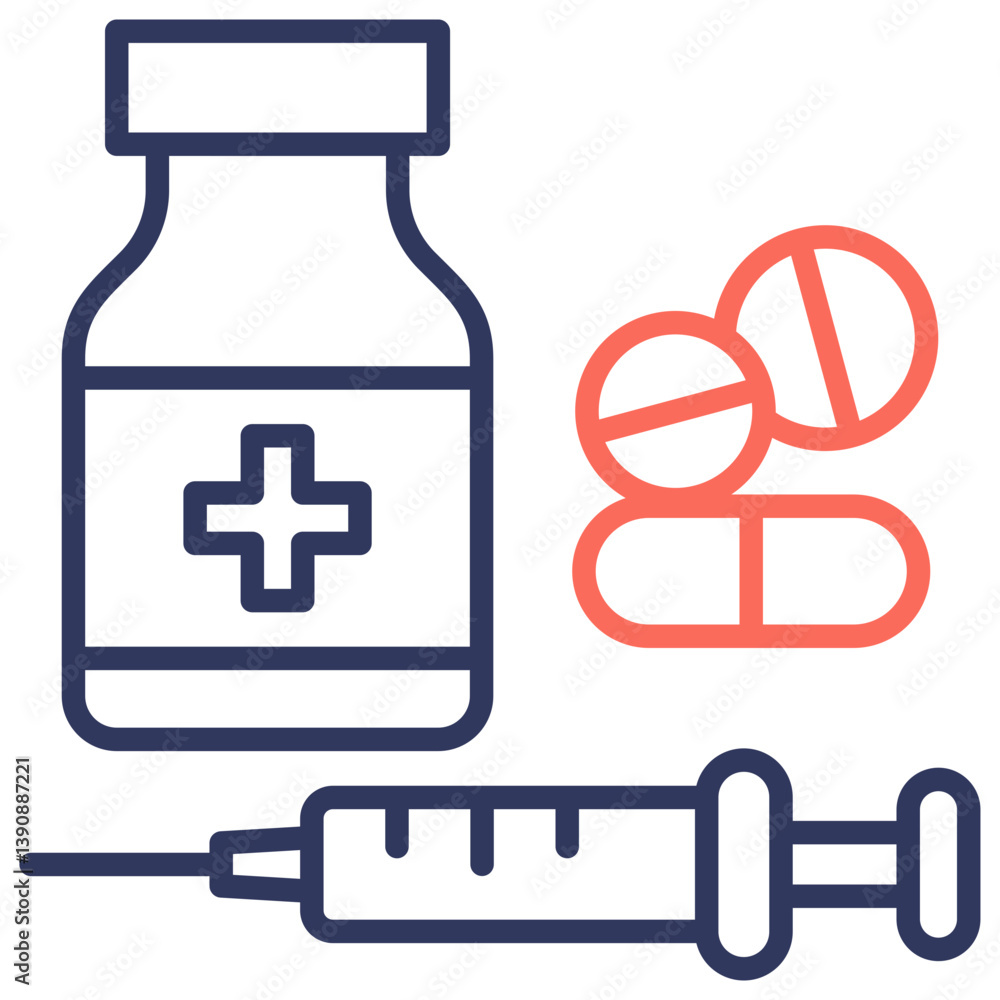 Obraz premium Treatment Dual Tone Icon