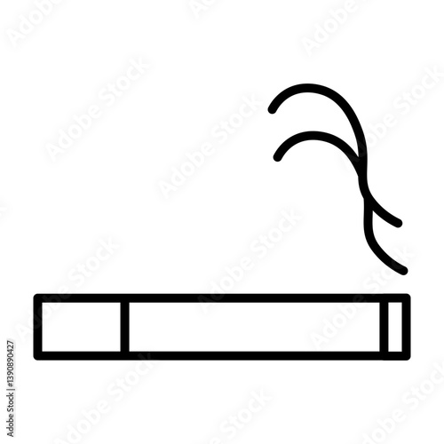 Smoking Vector Line Icon Design