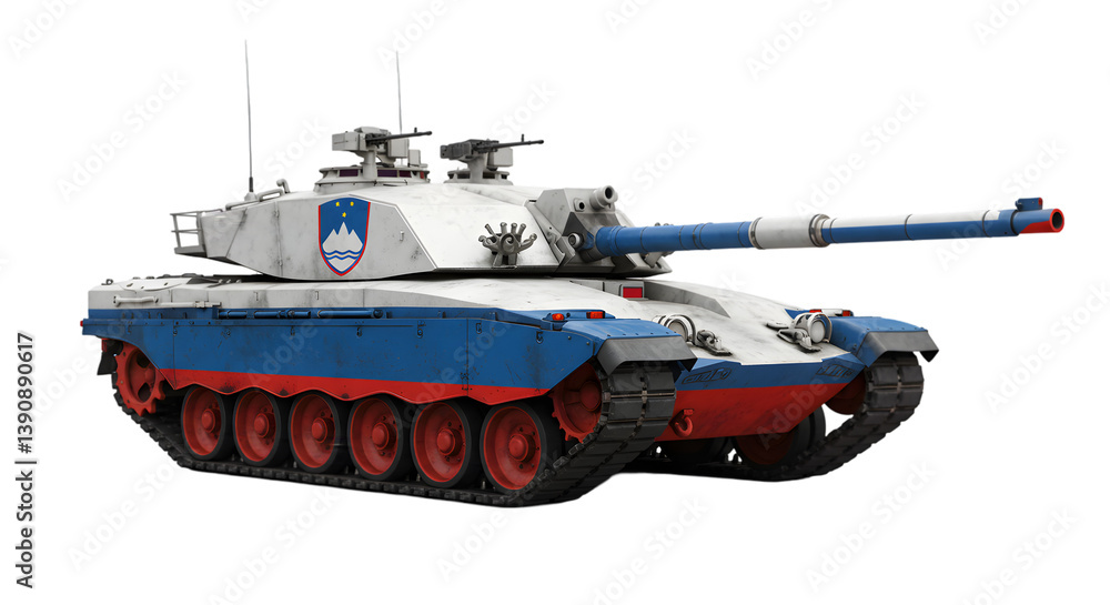 A slovenian m eighty four tank isolated on a black background view A slovenian m eighty four tank isolated on a black background view