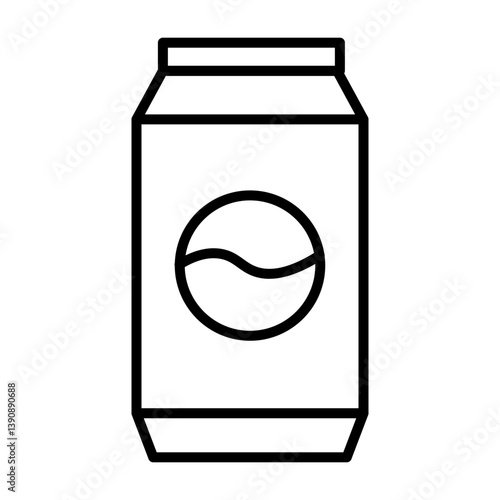 Cola Vector Line Icon Design