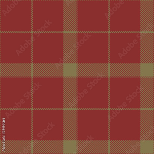 Plaid pattern seamless. Soft wine red & Metallic dull brown Tartan Fabric Design. 