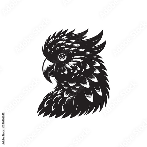 A vector illustration of a Cockatoo, perfect for nature designs, bird projects, and wildlife-related creative work. Ideal for educational materials and artistic projects celebrating exotic birds.