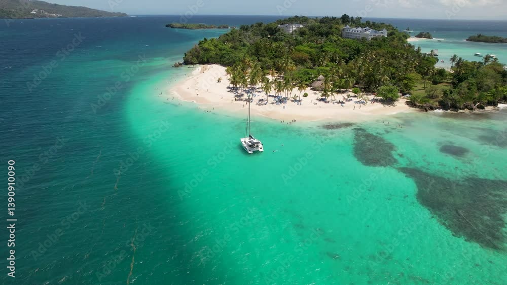 Cayo levantado isla bacardy republica dominicana