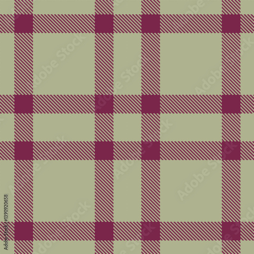 Timeless Pale bland & Neon merlot Seamless Tartan Fabric Design