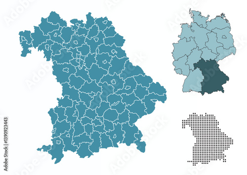 Set maps of Bavaria province