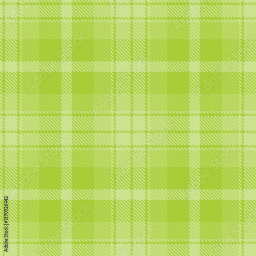 Plaid pattern seamless. Soft light khaki & Metallic snot green Tartan Fabric Design. 